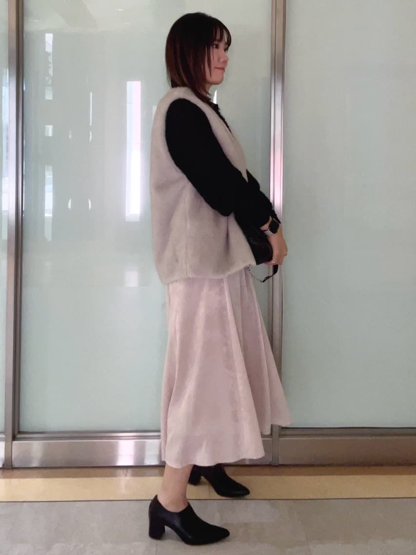mayutaさんの「INDIVI｜【きれいめ／オフィス／イベント】フェザージャカードブラウス」を使ったコーディネート
