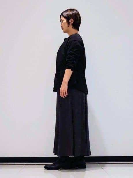 gissyさんの「INDIVI｜【洗える／体型カバー】美シルエットニット」を使ったコーディネート