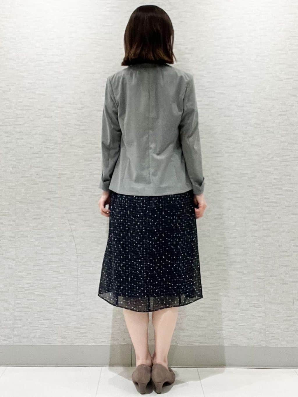 marikoさんの「Reflect｜【洗える／セットアップ可】ノーカラージャケット」を使ったコーディネート