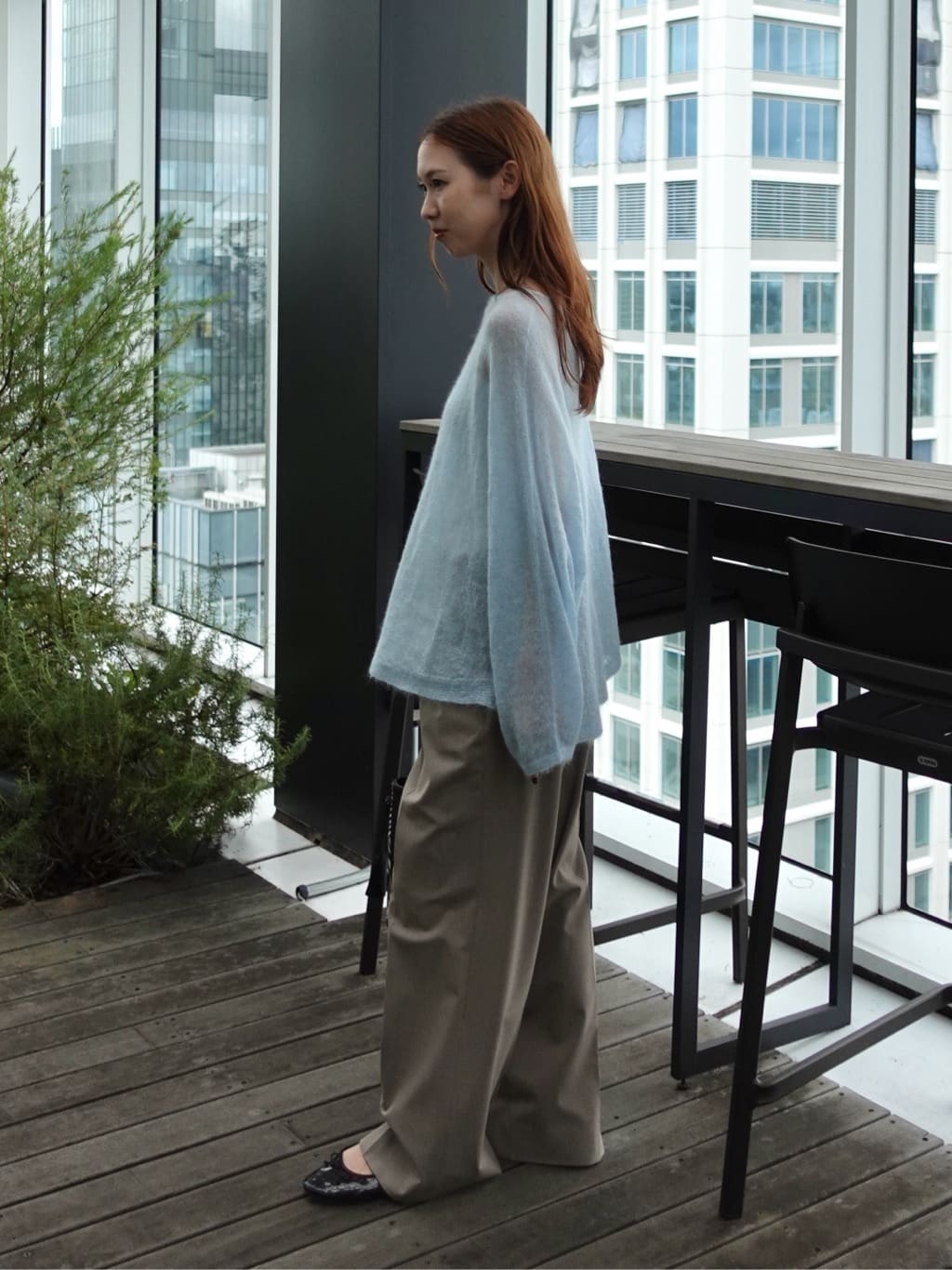 mitsukiさんの「INDIVI｜【キッドモヘヤ素材】ラウンドヘムニット」を使ったコーディネート