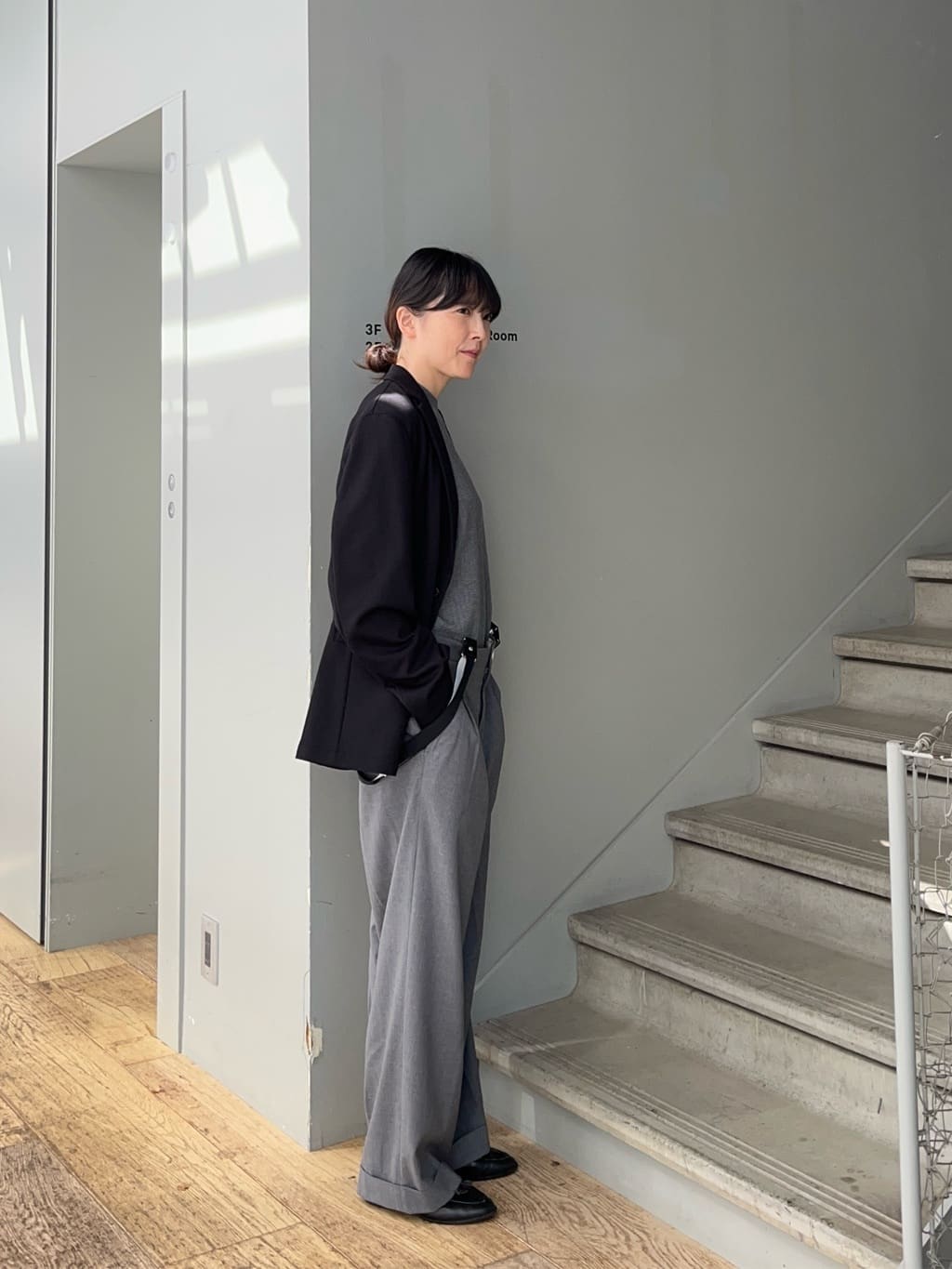 神野（jinno）さんの「TAKEO KIKUCHI｜【JUST ONE LAYER】ダウンファブリック テーラード ジャケット」を使ったコーディネート