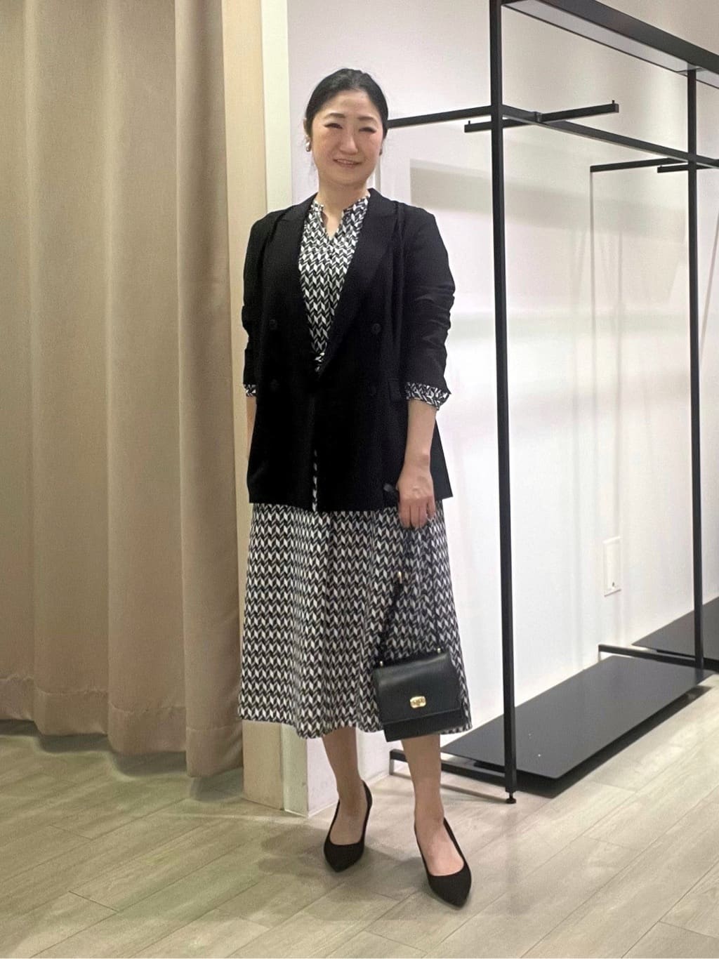 TOMOMIさんの「INDIVI｜【軽く羽織れる！】ダブルジャケット」を使ったコーディネート