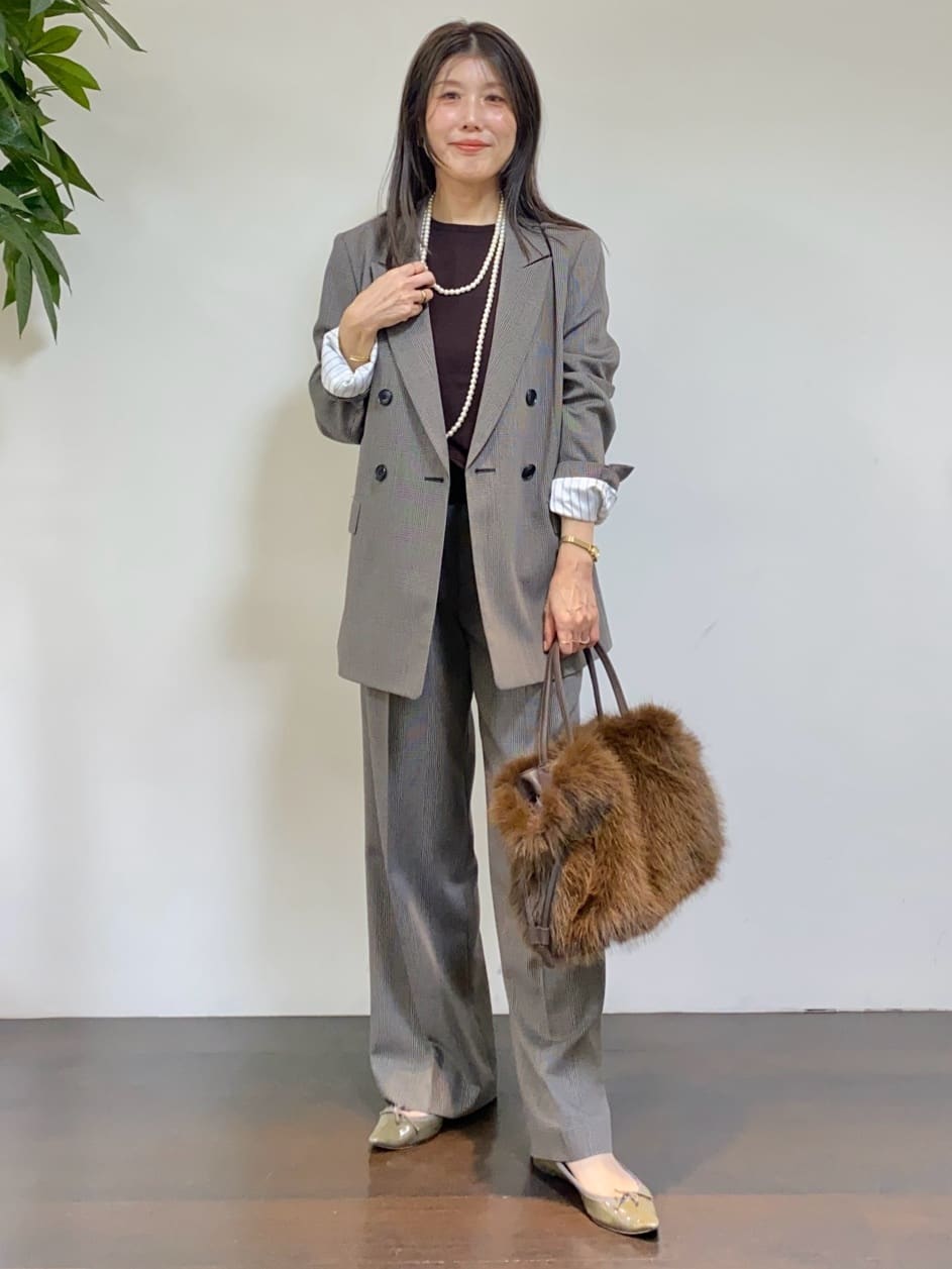 tomoさんの「UNTITLED｜【アンサンブル可/六分袖/洗える】ウールシルクニット」を使ったコーディネート