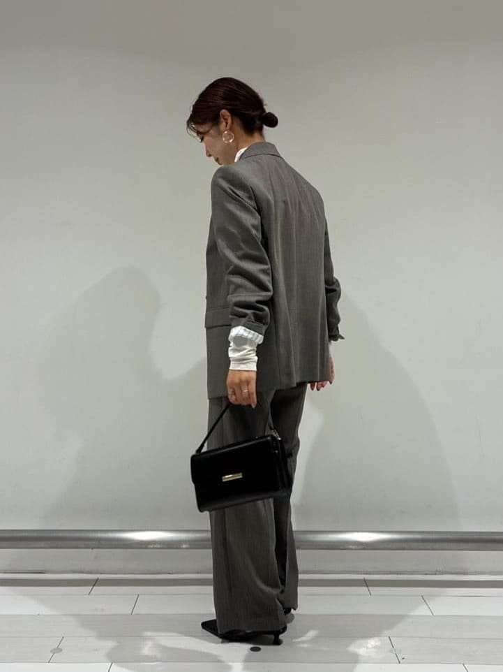 Rinさんの「UNTITLED｜【セットアップ可】ウールライク ダブルブレストジャケット」を使ったコーディネート