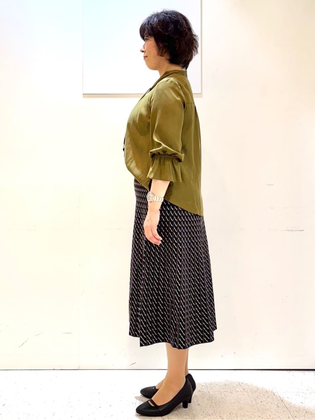 ヤスコさんの「Reflect｜【ライトアウター／ゆったり羽織れる／気軽な羽織りに◎】ライトブルゾン」を使ったコーディネート