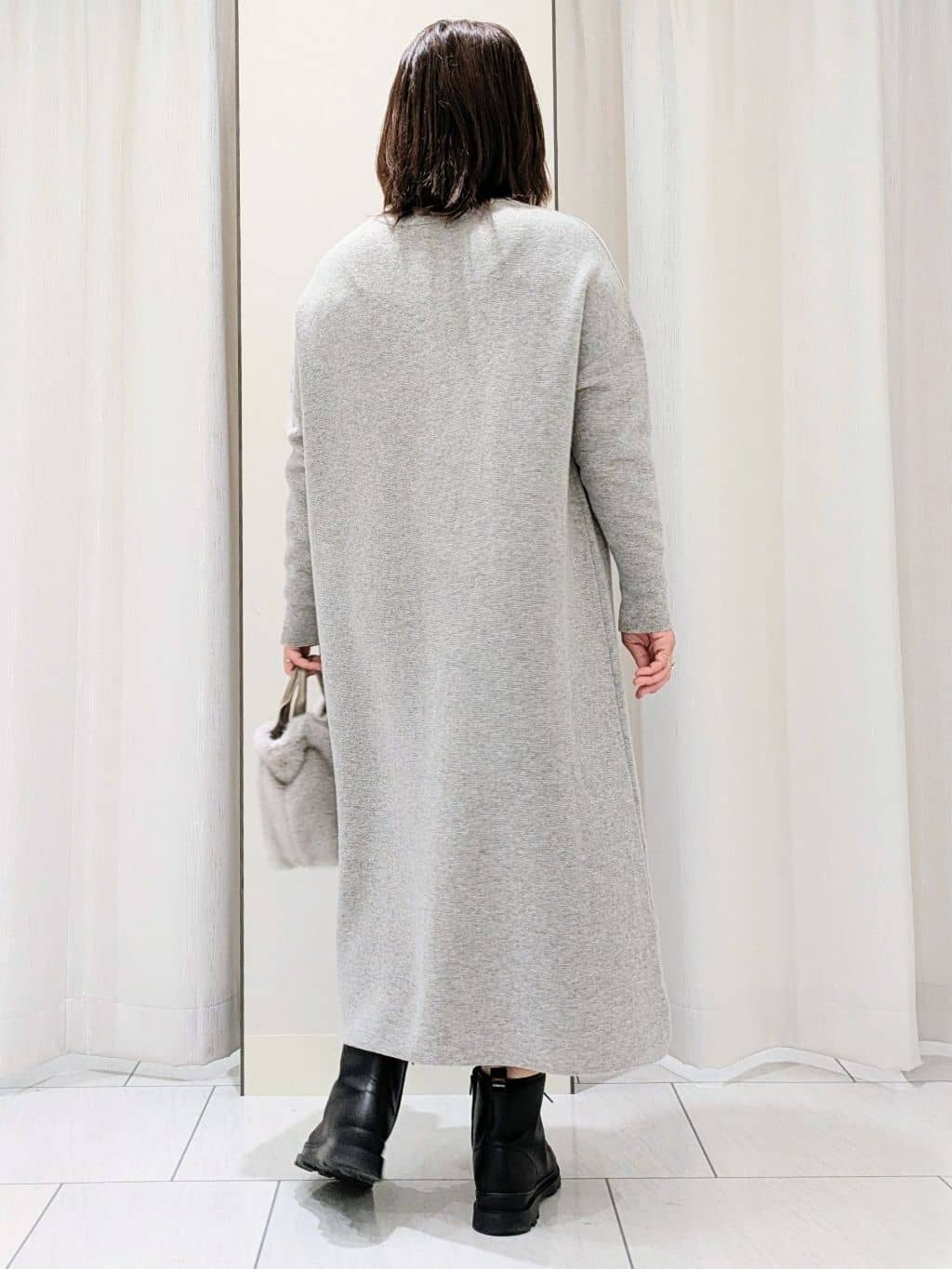 Onumaさんの「UNTITLED｜【ロング丈/ゆったりシルエット】テントライン ニットワンピース」を使ったコーディネート