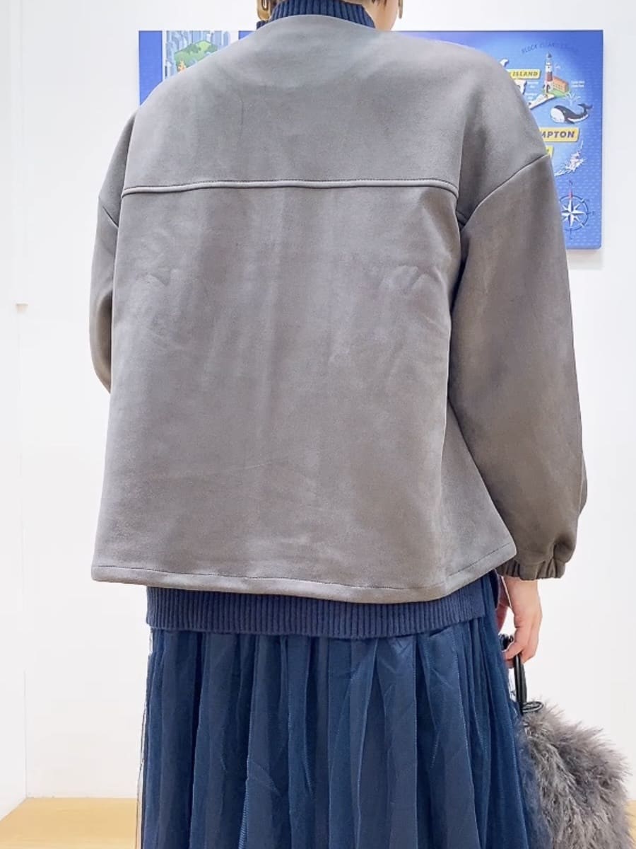 Hamaさんの「Dessin｜【セットアップ可・洗える】マシュマロスウェードジップブルゾン」を使ったコーディネート