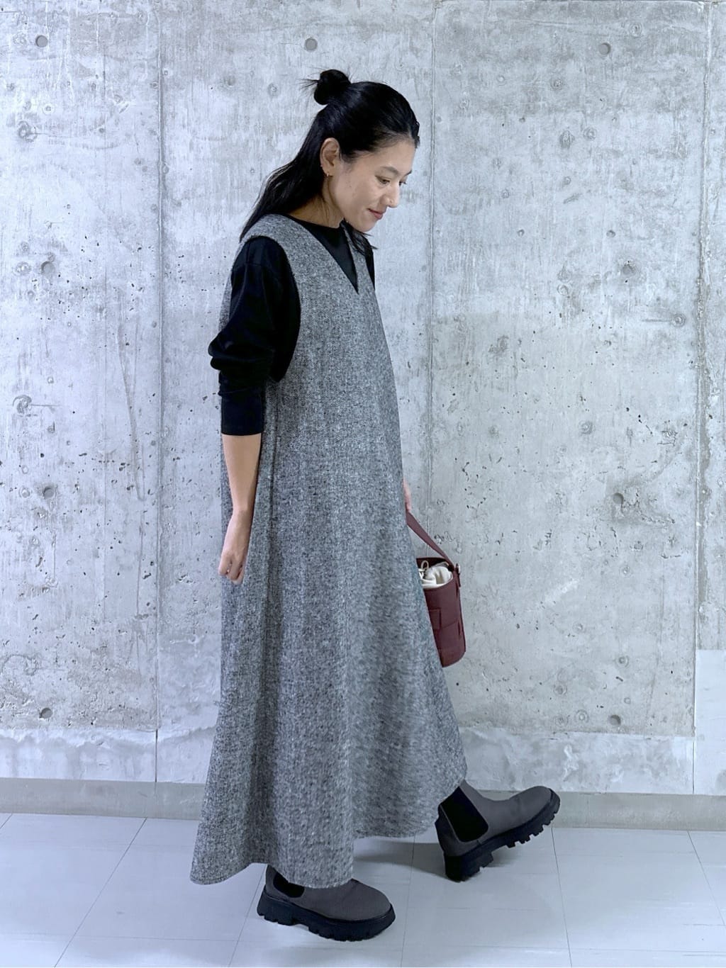 kumiさんの「Dessin｜【撥水・2WAY】ミュラーダウンコートミドル丈」を使ったコーディネート