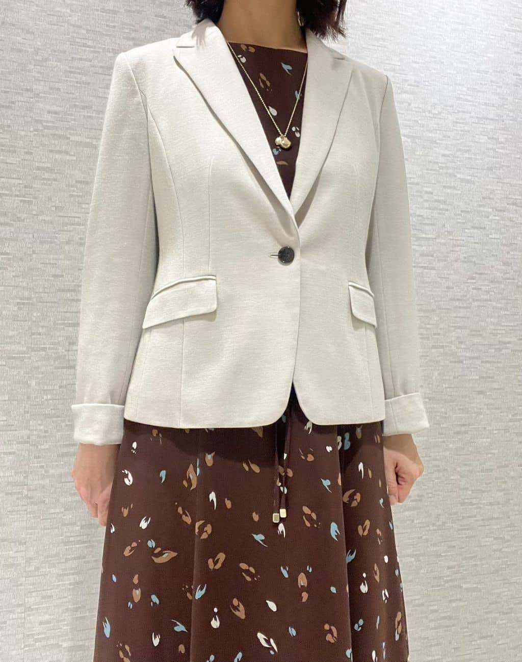 marikoさんの「Reflect｜【SS-4Lサイズ】匠ジャケット／ベーシックテーラード／WEB先行カラーあり」を使ったコーディネート