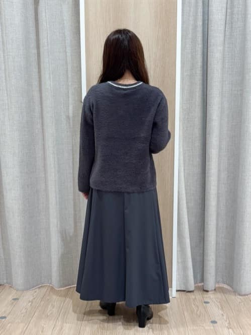 sachiさんの「grove｜軽やかフェザーで魅せる、クラシカルな主役カーディガン」を使ったコーディネート