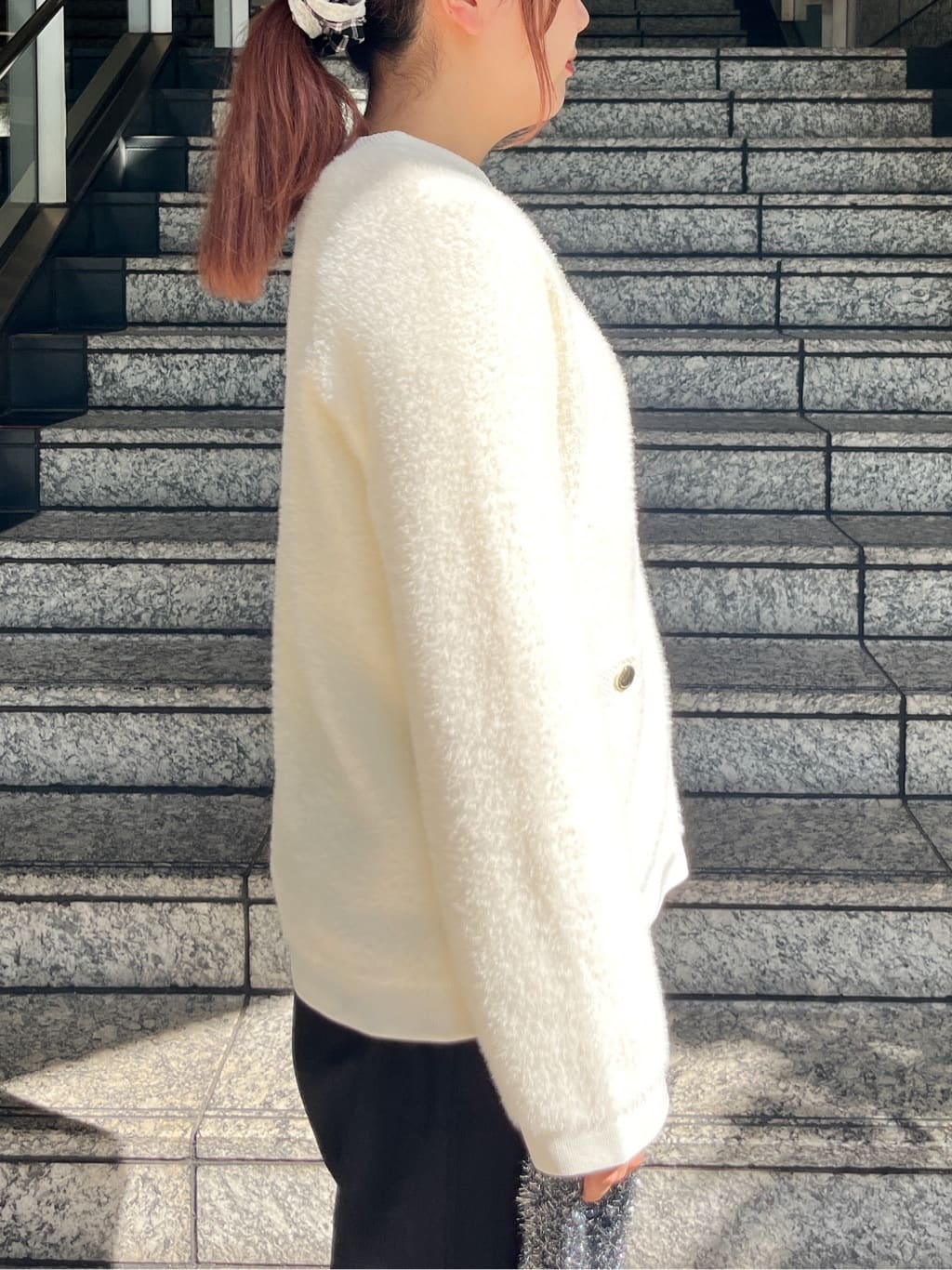 HANNAさんの「OPAQUE.CLIP｜フロッキーチュールトップス【洗濯機OK】」を使ったコーディネート