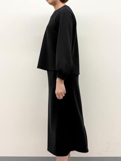 まいこさんの「INDIVI｜【SETUP可能／袖コンシャス】ダンボールジャージトップス」を使ったコーディネート