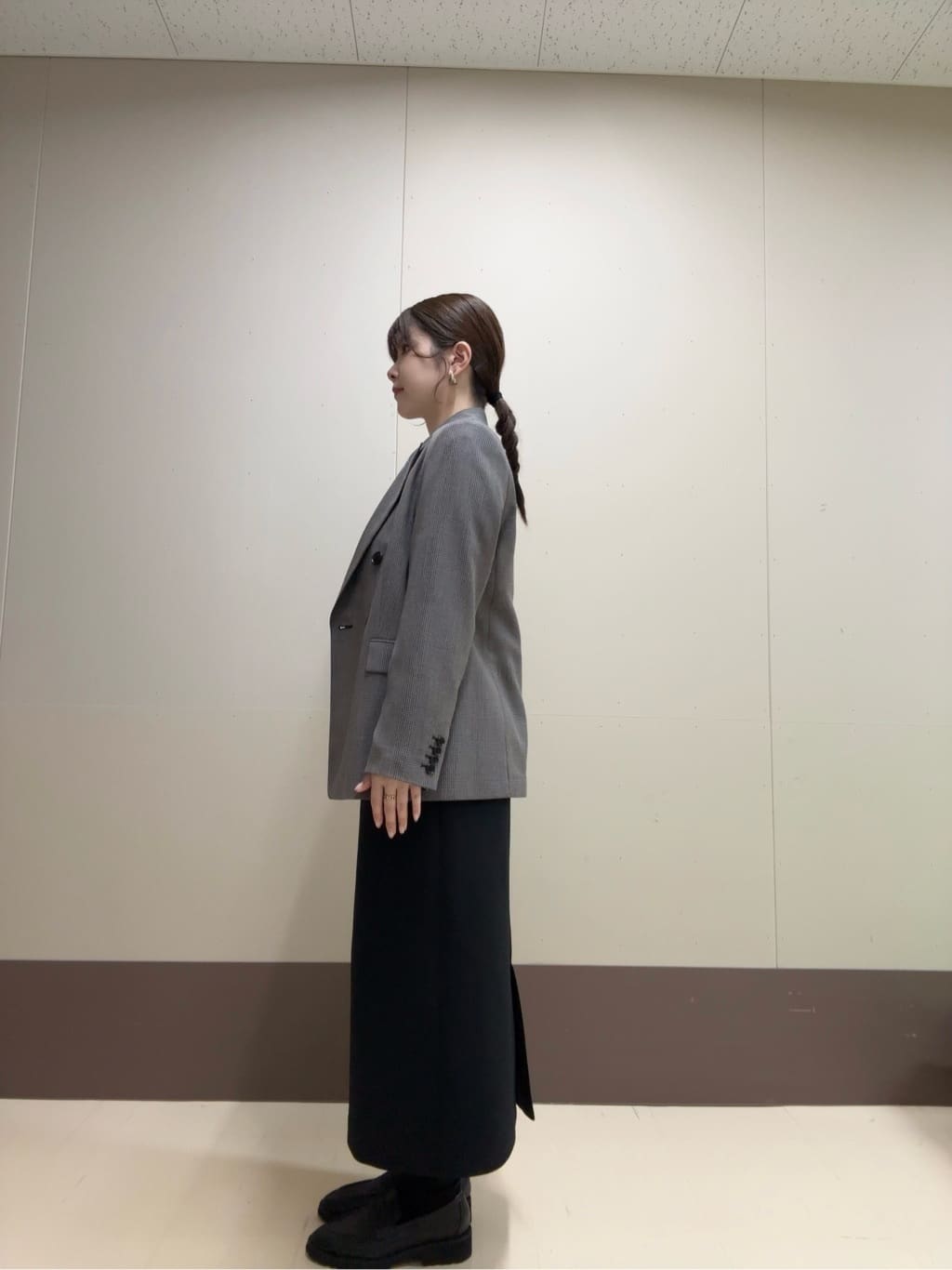 Atsumiさんの「UNTITLED｜【セットアップ可】ウールライク ダブルブレストジャケット」を使ったコーディネート