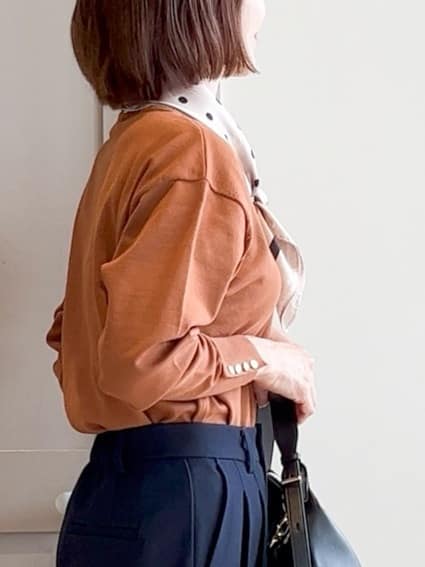 yamakoさんの「grove｜ツータックワイドパンツ」を使ったコーディネート