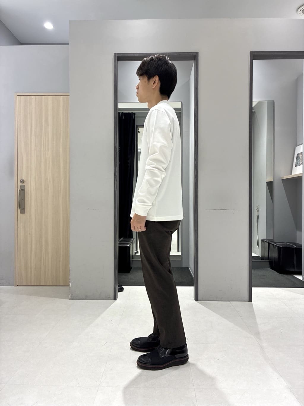 わいずみさんの「TAKEO KIKUCHI｜【抗菌防臭/シーズンレス】シアサッカー ジャージシャツ」を使ったコーディネート
