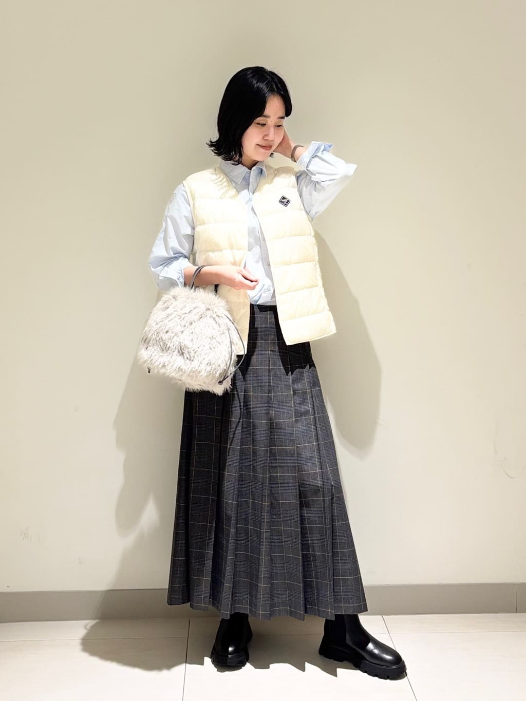 mayuさんの「Dessin｜【洗える】ワイドプリーツスカート」を使ったコーディネート