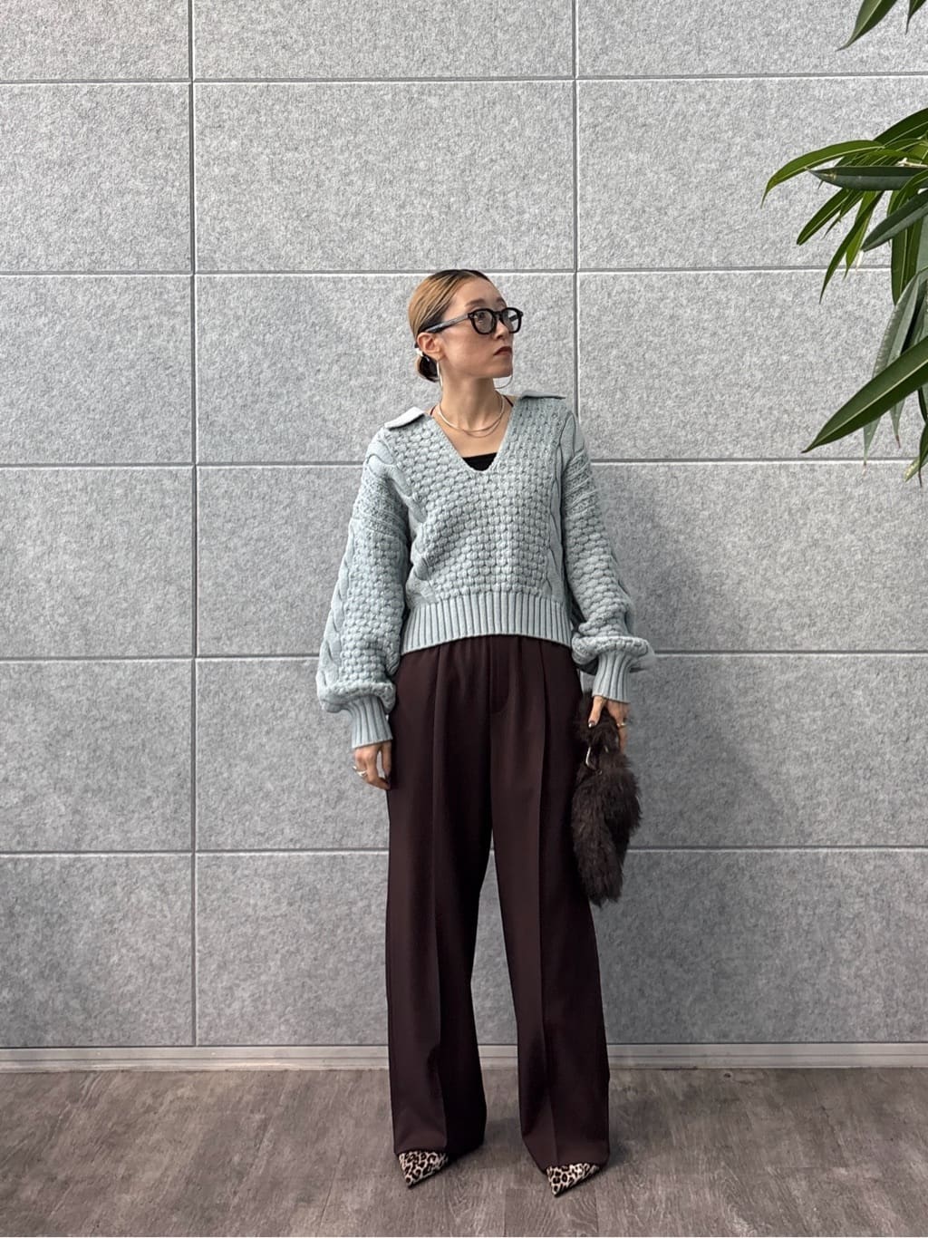 kotakiさんの「INDIVI｜スキッパーフォルムニット」を使ったコーディネート