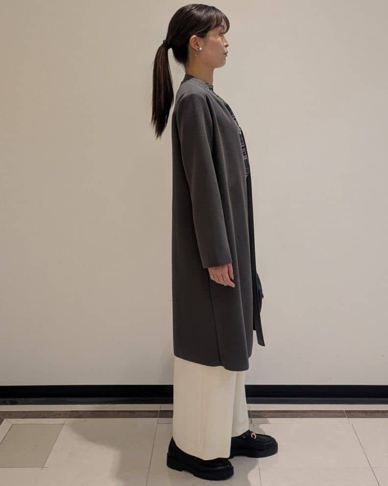 mikiさんの「COUP DE CHANCE｜【手洗い可／日本製】タックワイドパンツ」を使ったコーディネート