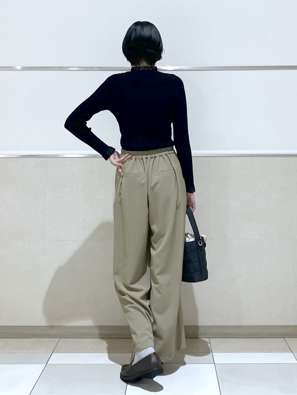 eriko さんの「Dessin｜【洗える】オーガンジーフリルニット」を使ったコーディネート