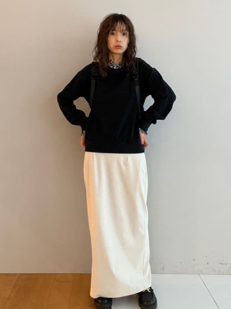 misaさんの「DRESSTERIOR｜◆【洗える/ポケット付き】ストレッチナロースカート」を使ったコーディネート