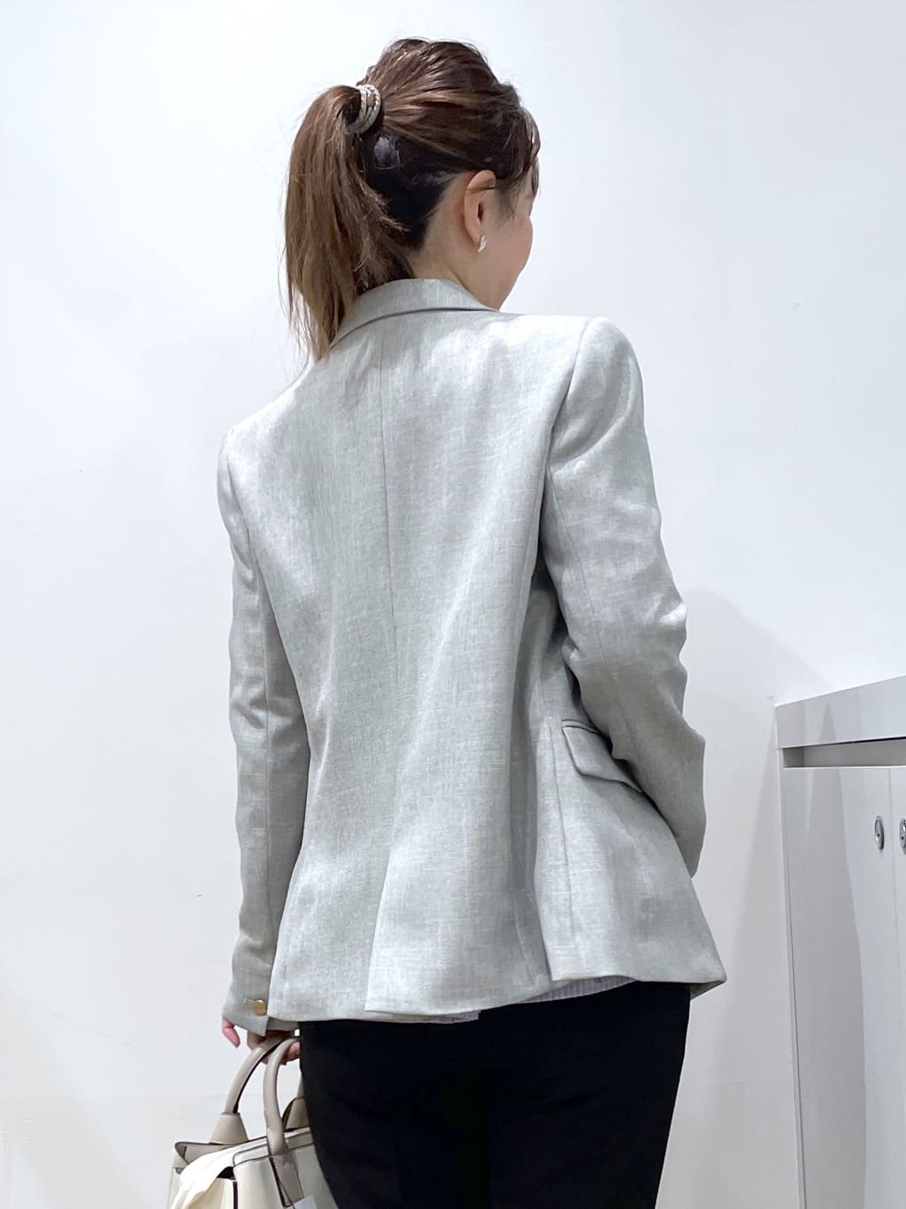 Junさんの「index｜《XS-LLサイズ》ストレッチテーパードパンツ／セットアップ対応【洗濯機洗い可／イージーアイロン／防」を使ったコーディネート