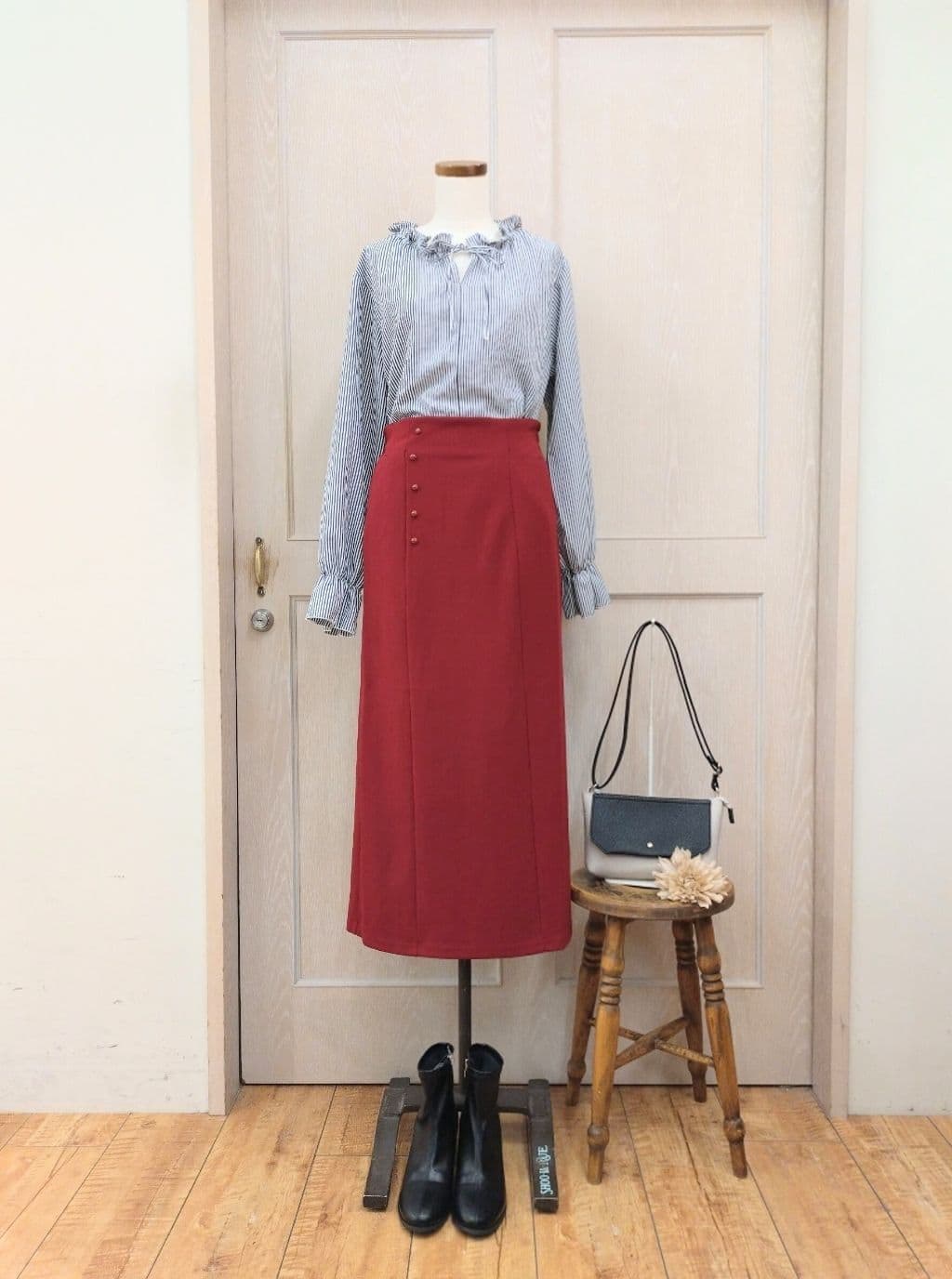 asaさんの「SHOO･LA･RUE｜【S-LL/ひんやり】さらっとしたタッチが心地よい ダブルブレストジャケット」を使ったコーディネート
