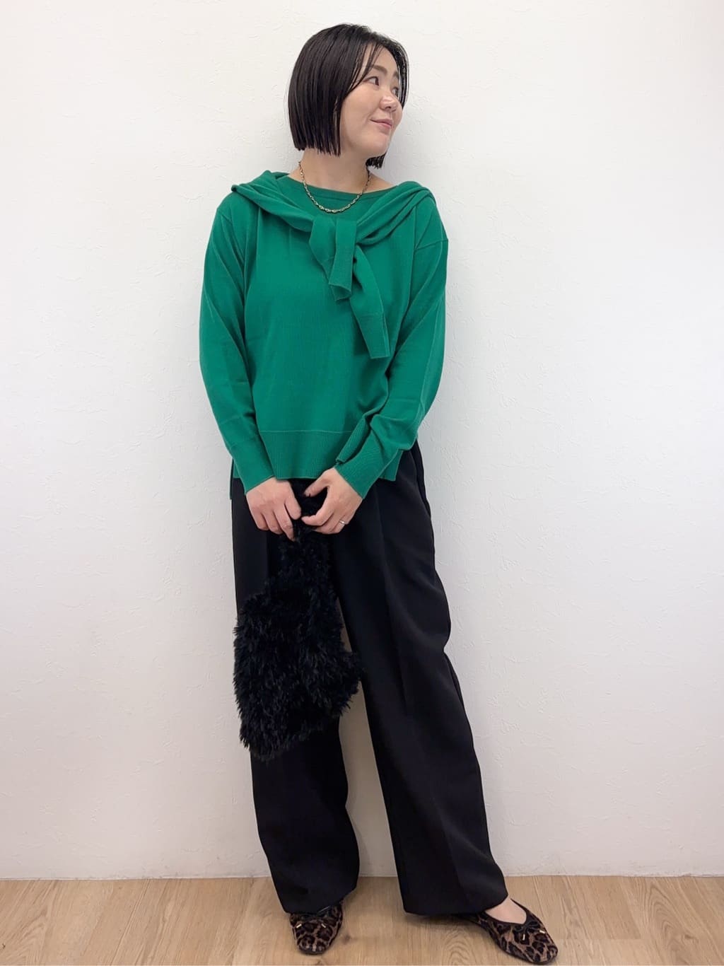 Takeさんの「OPAQUE.CLIP｜ボートネックニット／エクストラファインメリノウール【THEシリーズ／洗濯機OK】」を使ったコーディネート