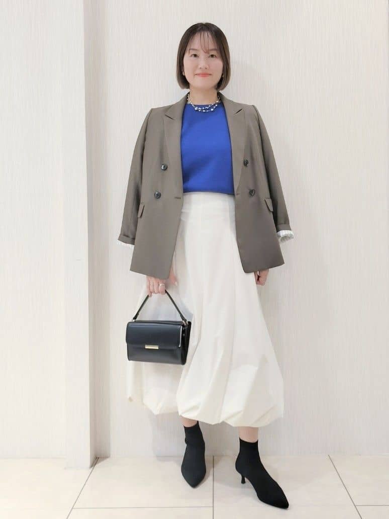 naokoさんの「UNTITLED｜【アンサンブル可/洗える】ウールミラノリブニット」を使ったコーディネート