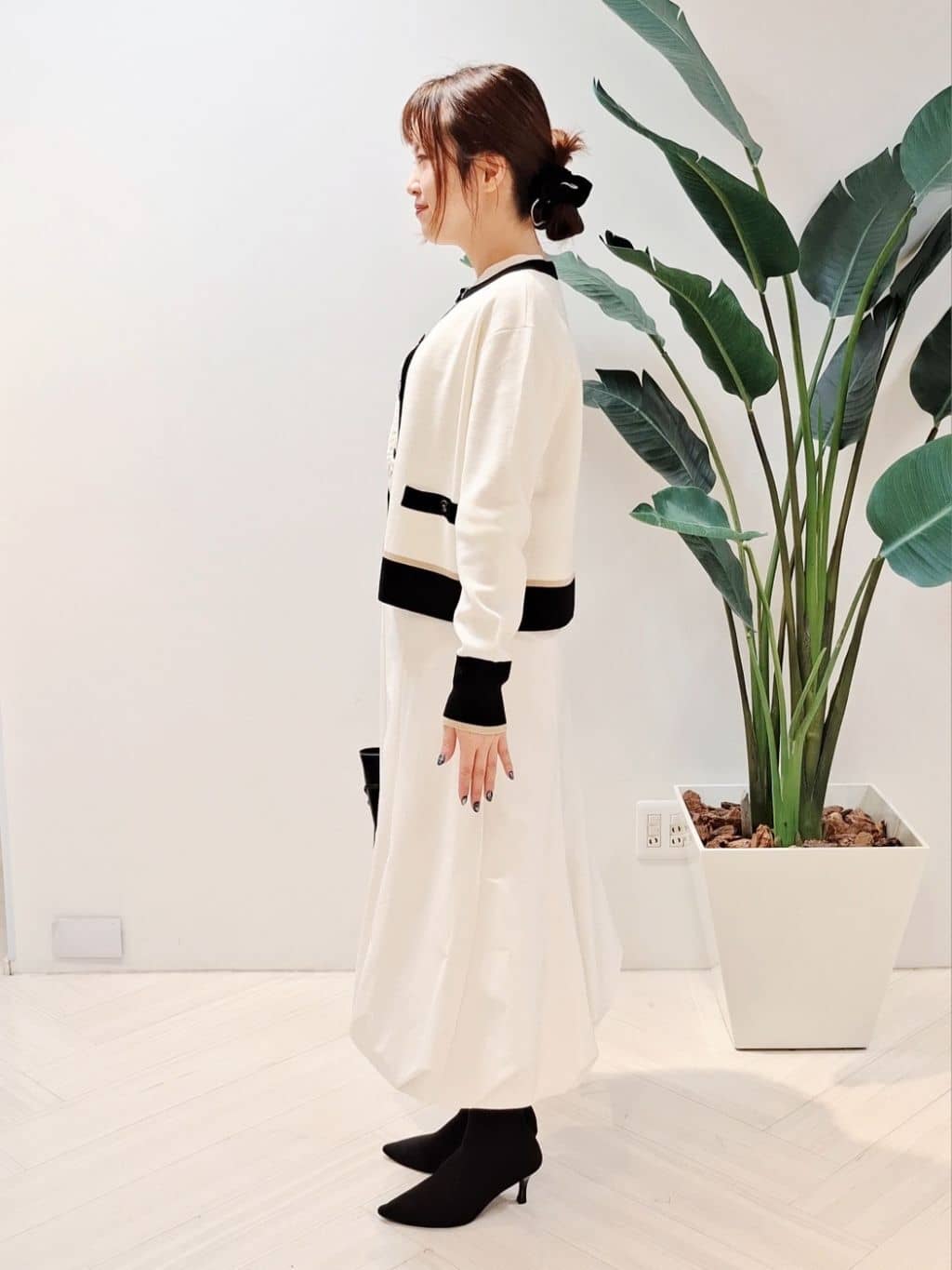 YuKaRiさんの「UNTITLED｜【アンサンブル可/ジャケット風】ウールミラノリブカーディガン」を使ったコーディネート