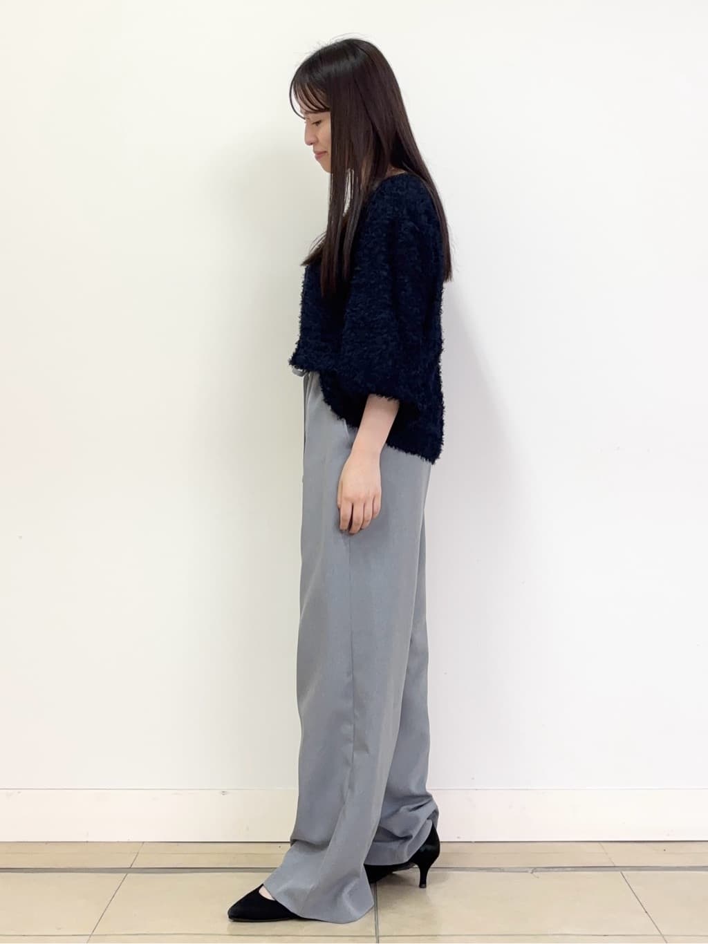 あやかさんの「UNTITLED｜【洗える/1枚で着映え】カットジャカードトップス」を使ったコーディネート