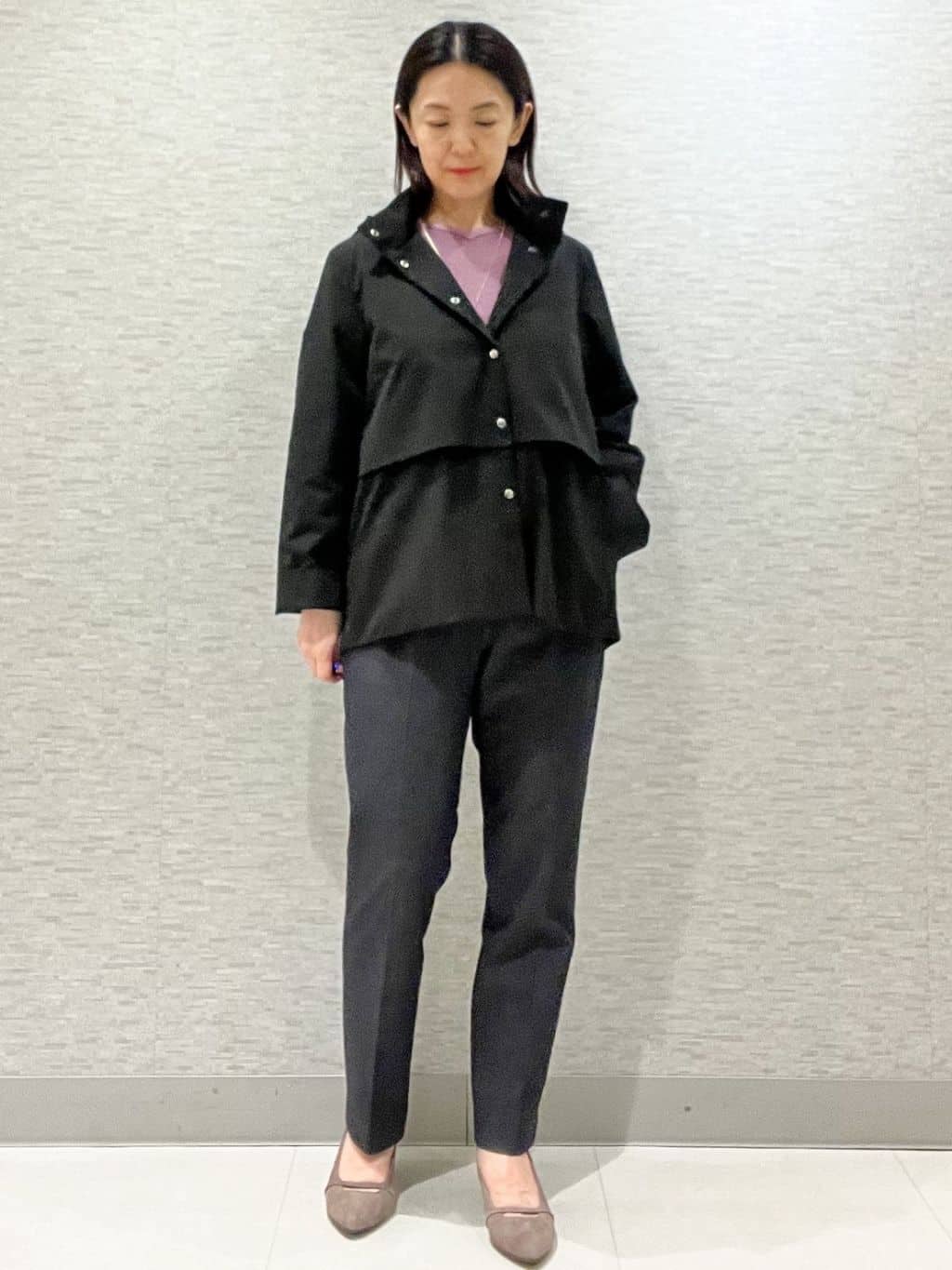 marikoさんの「Reflect｜【パンツ合わせにぴったり◎】ゆったりオフボディニット」を使ったコーディネート