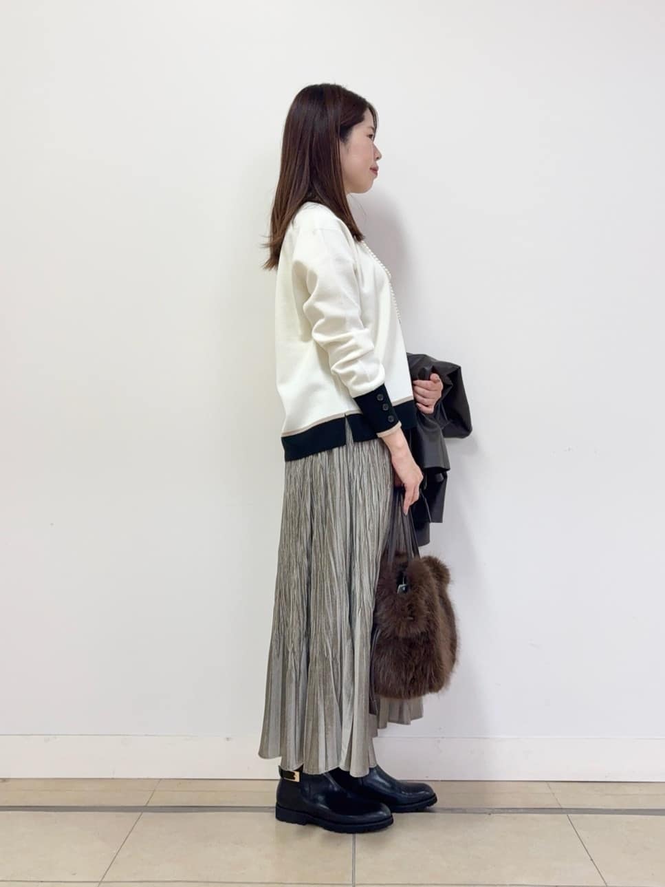 asamiさんの「UNTITLED｜【着丈短め/柔らかな質感】ラムレザージャケット」を使ったコーディネート