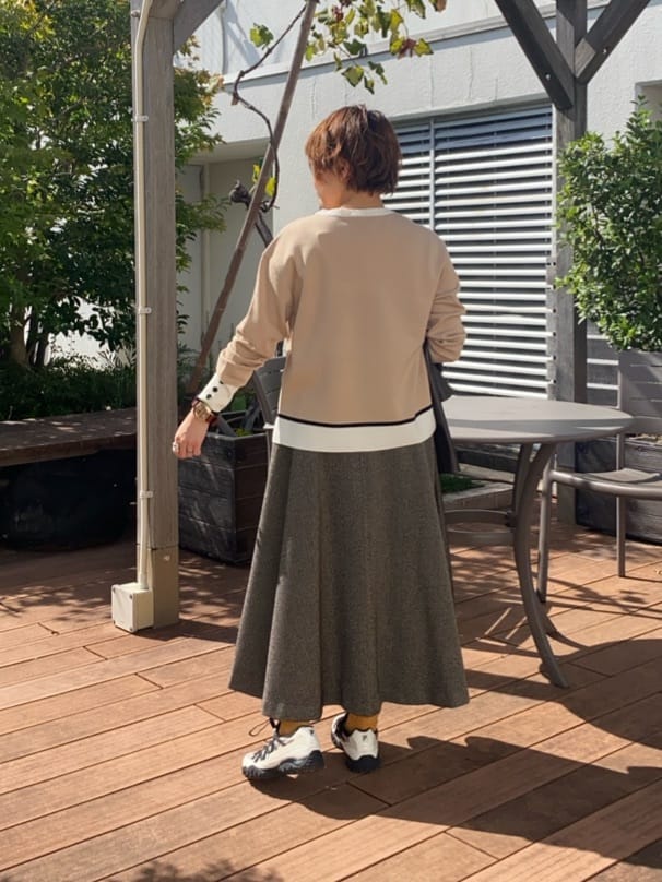 mari_831さんの「UNTITLED｜【アンサンブル可/洗える】ウールミラノリブニット」を使ったコーディネート