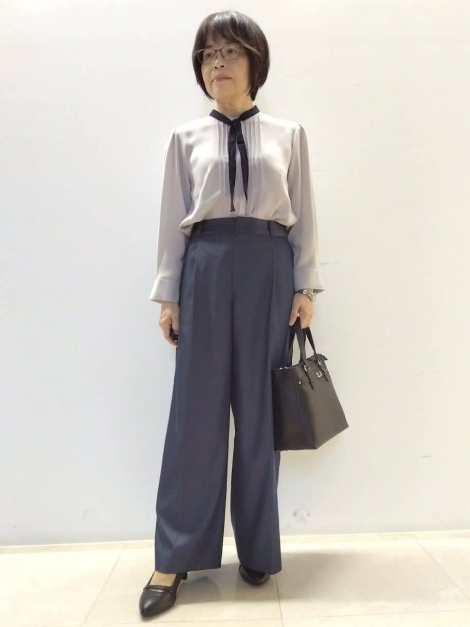 tokuさんの「Reflect｜【キレイめもカジュアルスタイルも◎】ストレートワイドシルエットパンツ」を使ったコーディネート