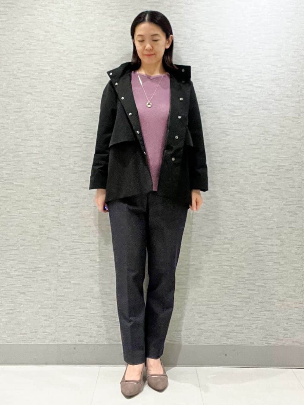 marikoさんの「Reflect｜【パンツ合わせにぴったり◎】ゆったりオフボディニット」を使ったコーディネート