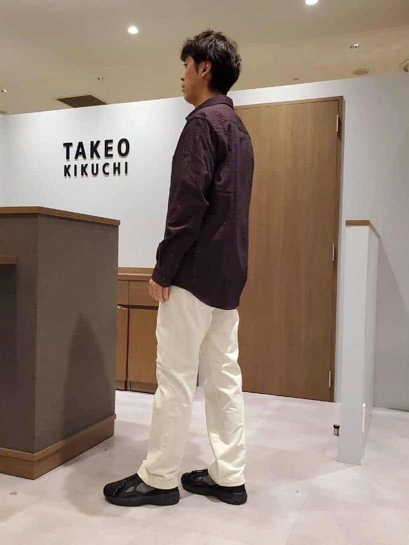 ishidaさんの「TAKEO KIKUCHI｜【Made in JAPAN】播州織 ドビー千鳥シャツ」を使ったコーディネート