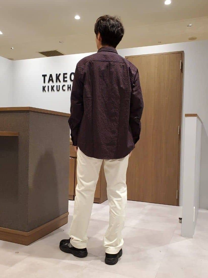 ishidaさんの「TAKEO KIKUCHI｜【Made in JAPAN】播州織 ドビー千鳥シャツ」を使ったコーディネート