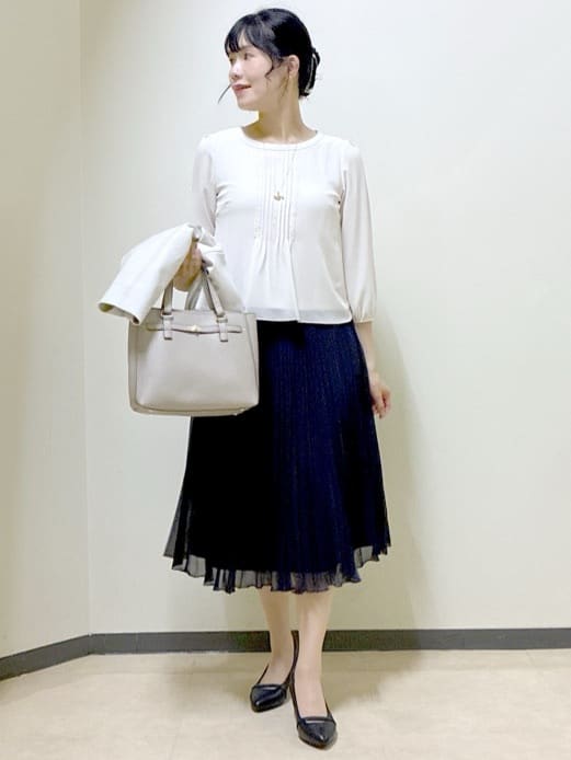  beni_gingerさんの「Reflect｜【SS-4Lサイズ】ピンタック&times;スカラレースブラウス」を使ったコーディネート