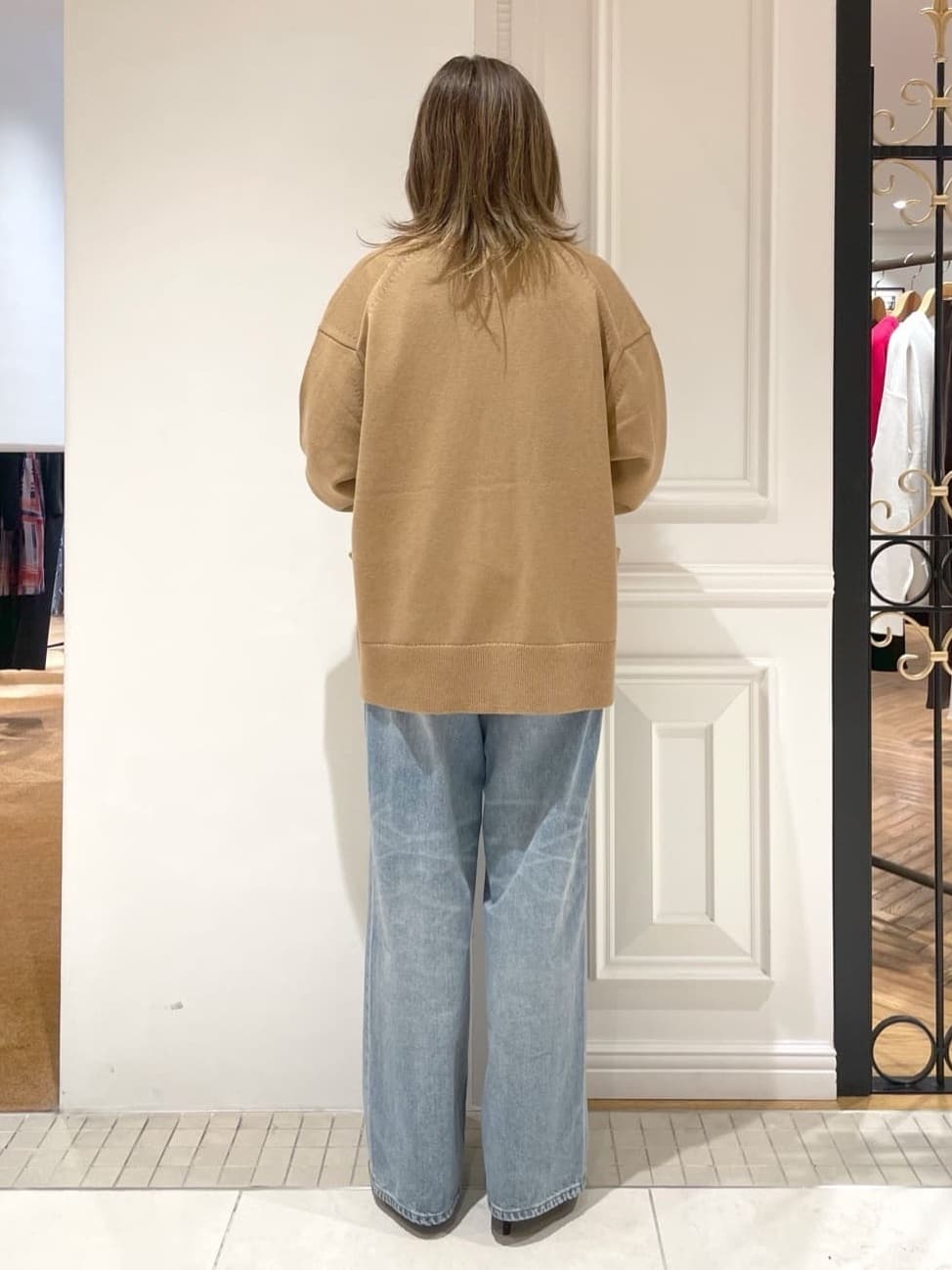 makiさんの「DRESSTERIOR｜ヴィンテージ加工ワイドデニムパンツ」を使ったコーディネート