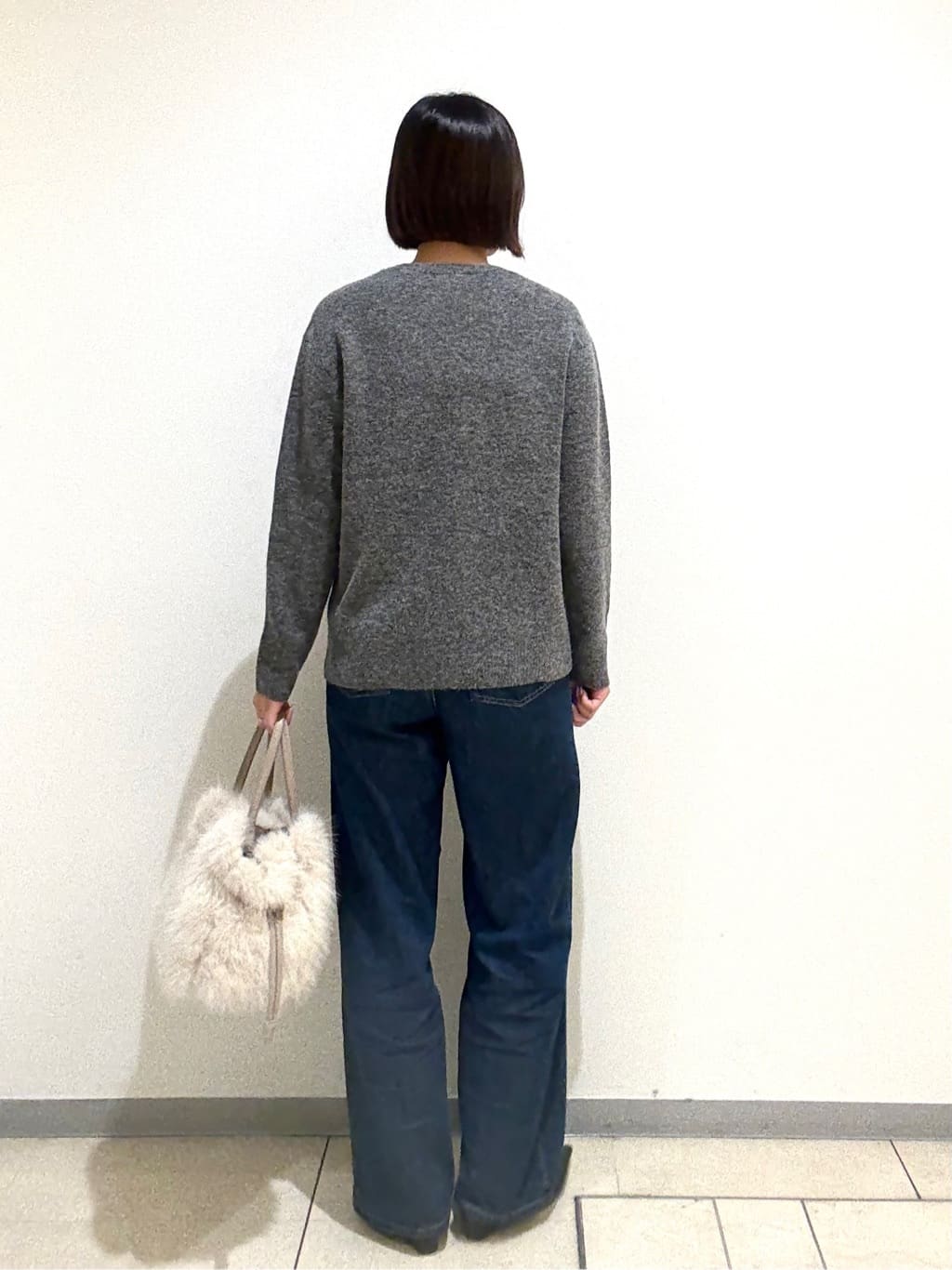 Itoさんの「UNTITLED｜【グレー/ブルー/ジーンズ】ソフトワイドデニムパンツ」を使ったコーディネート