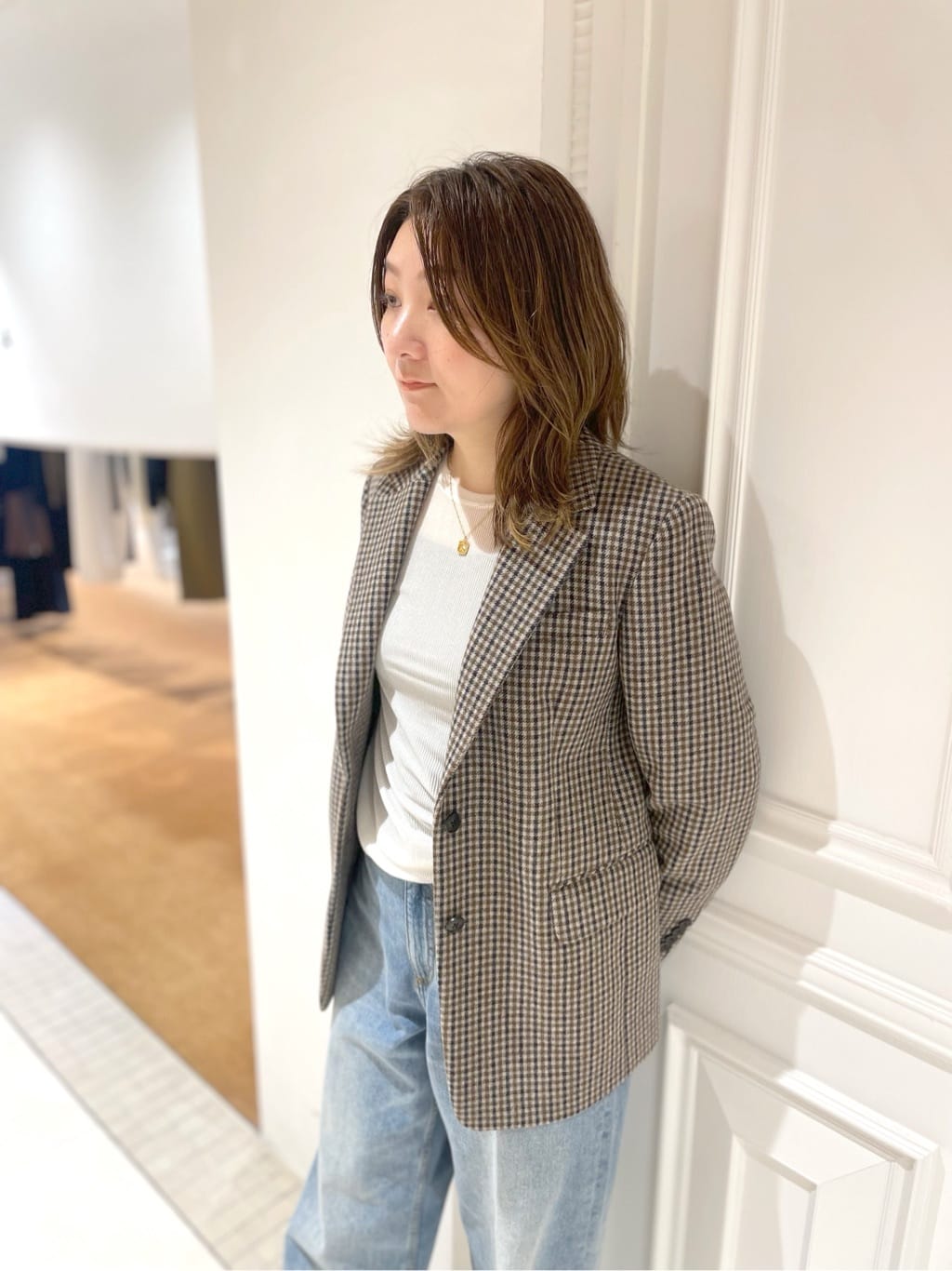makiさんの「DRESSTERIOR｜◆【洗える/リブベロア】シアーリブベロアカットソー」を使ったコーディネート
