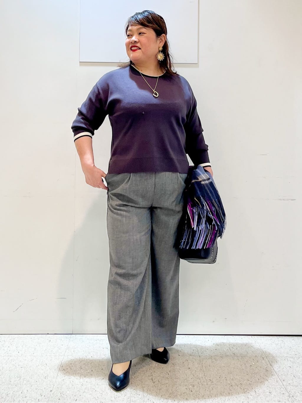 kimmyさんの「Reflect｜【すっきりシルエット】ワイドクロップドパンツ」を使ったコーディネート