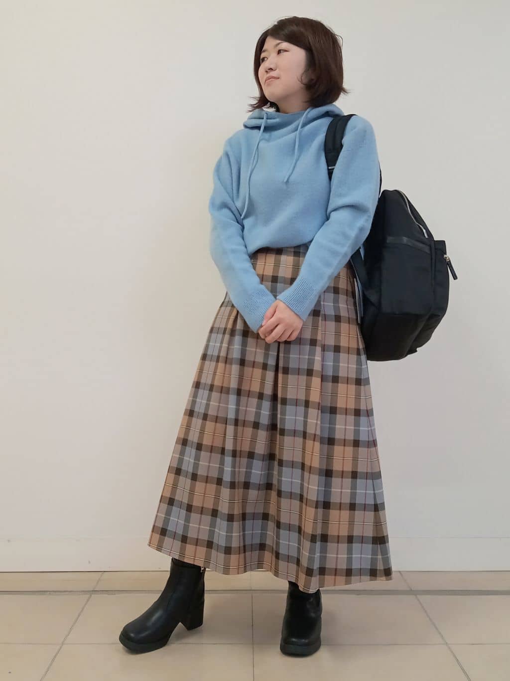 emiさんの「DRESSTERIOR｜【再入荷/荷重軽減】サスペンションマルチポケットリュック」を使ったコーディネート