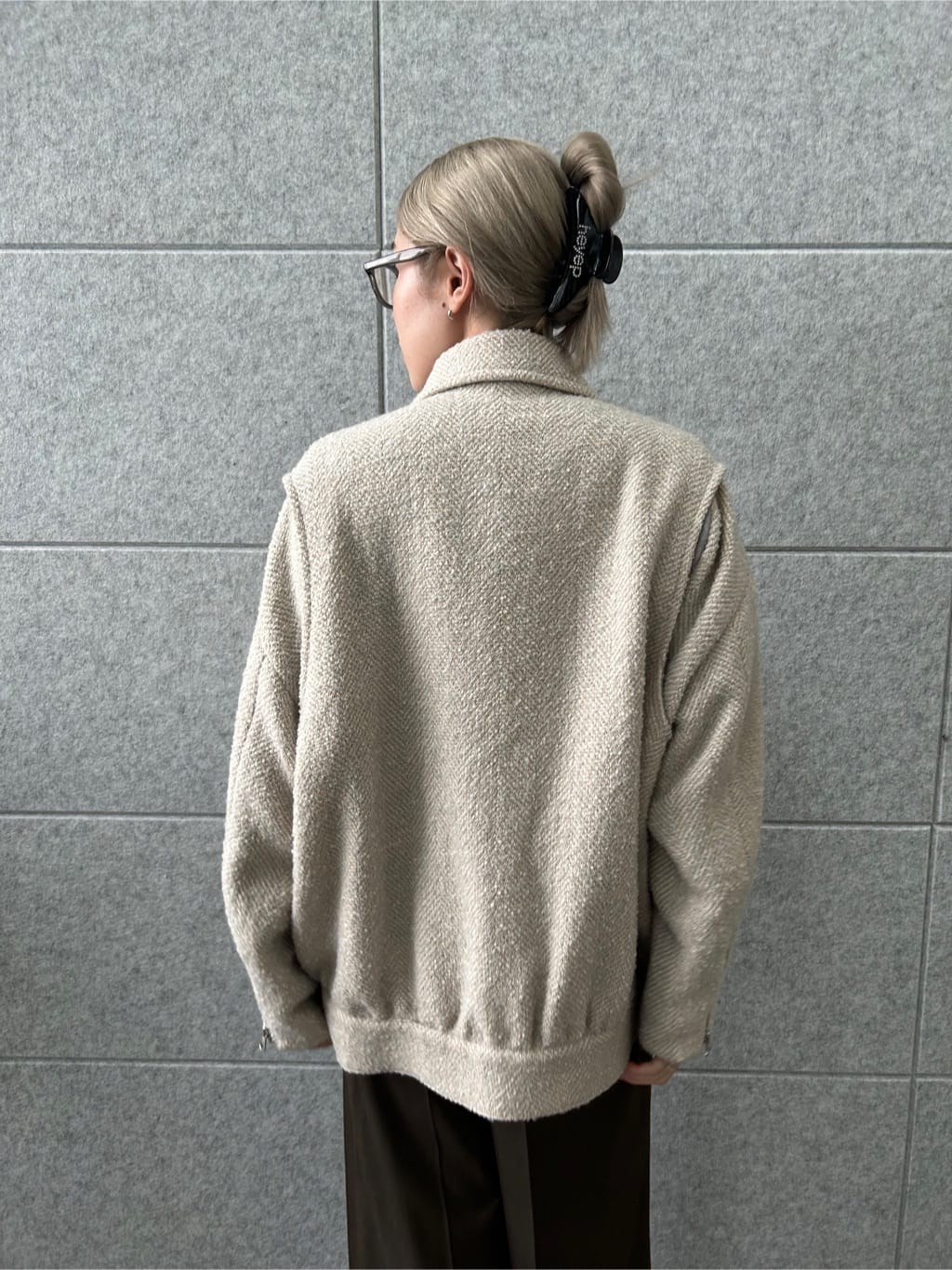 honoka Aさんの「CODE A｜oversized tweed blouson」を使ったコーディネート