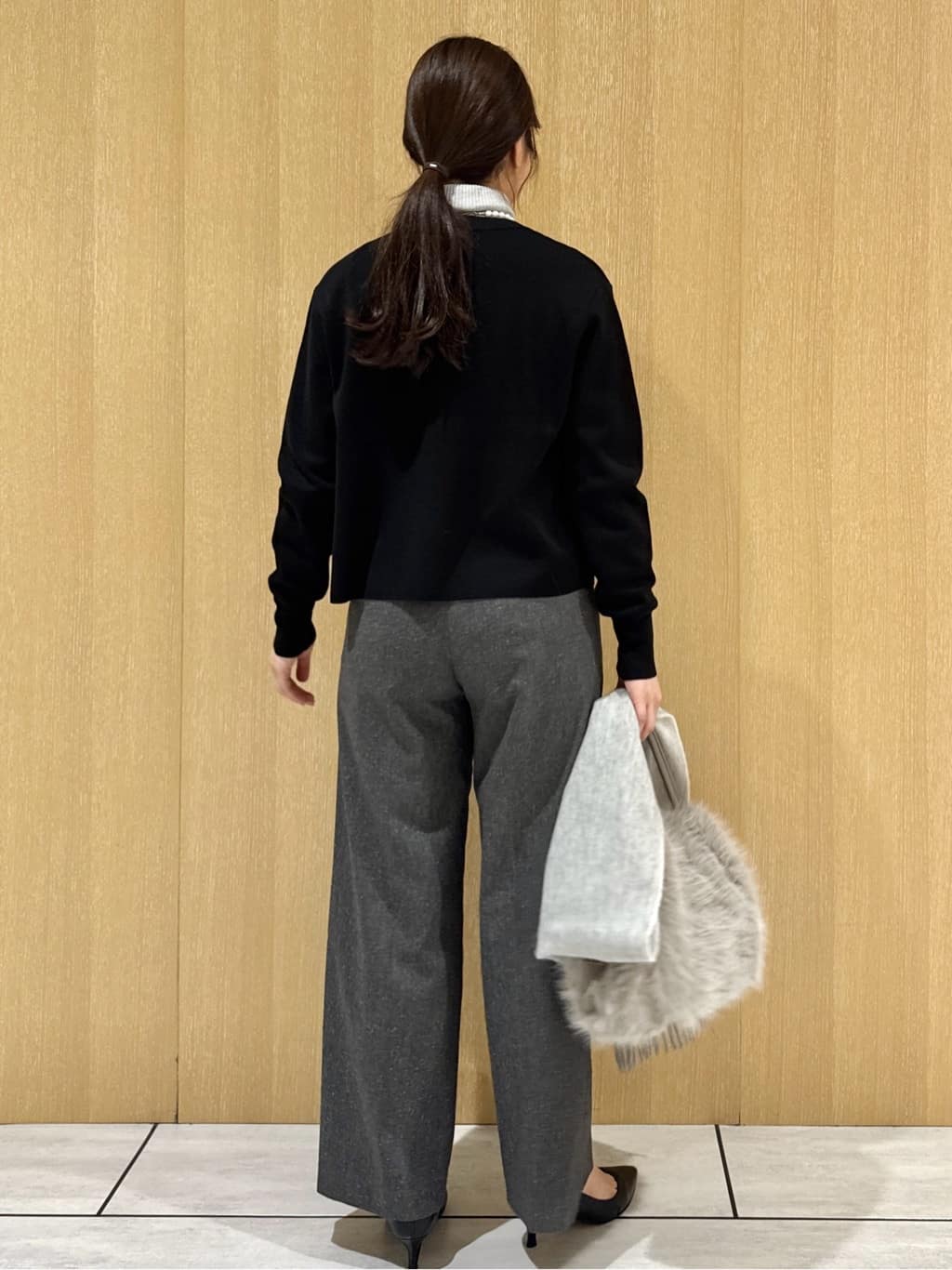 nanaさんの「UNTITLED｜【洗える/アンサンブル可能/ウール100%】リブタートルネックウールニット」を使ったコーディネート