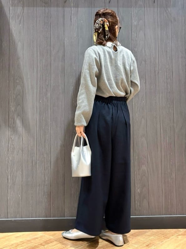 meiさんの「SHOO･LA･RUE｜ウエストまわりをすっきり魅せる デザインガウチョパンツ」を使ったコーディネート