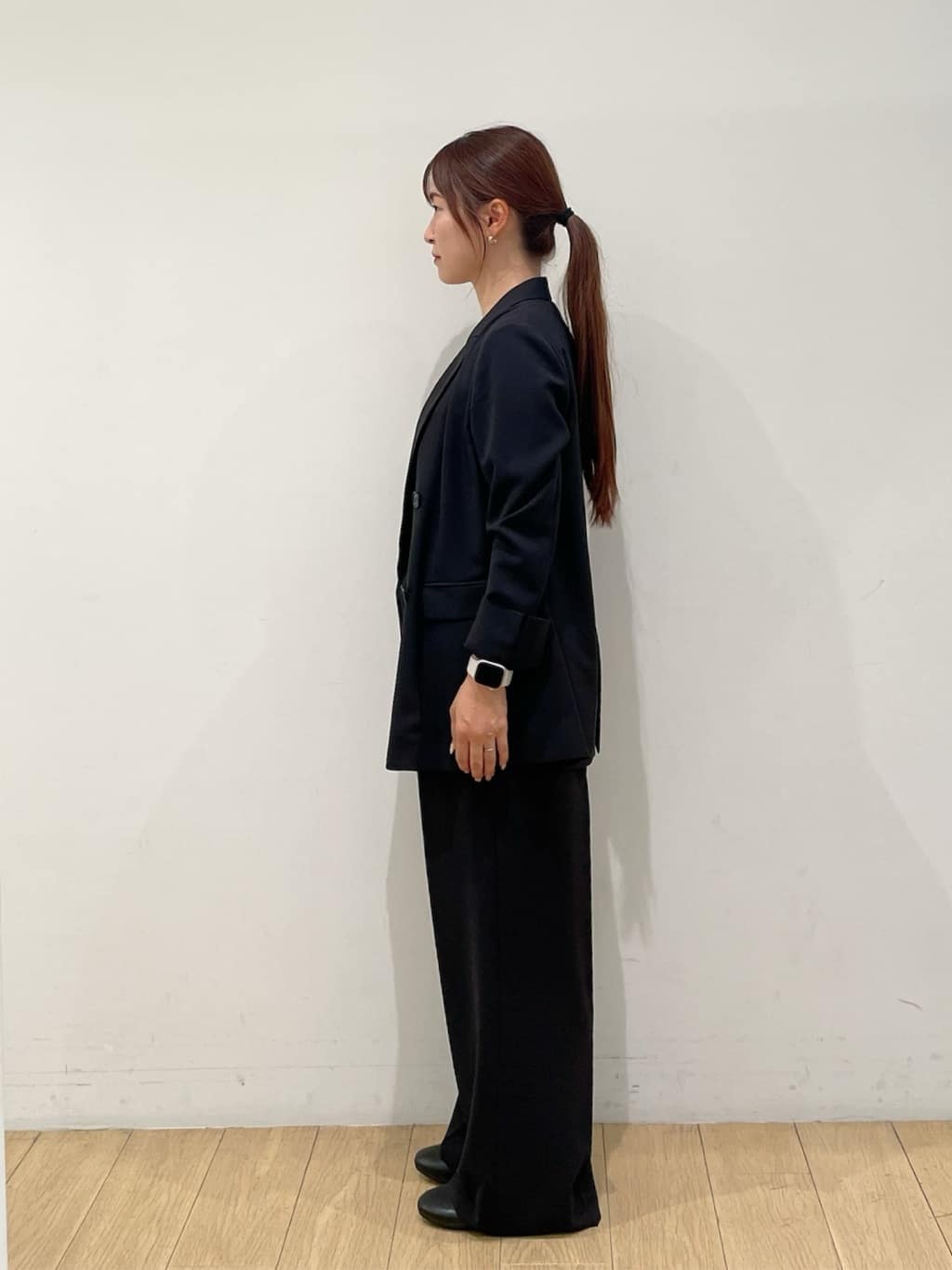 maiさんの「INDIVI｜【軽く羽織れる！】ダブルジャケット」を使ったコーディネート