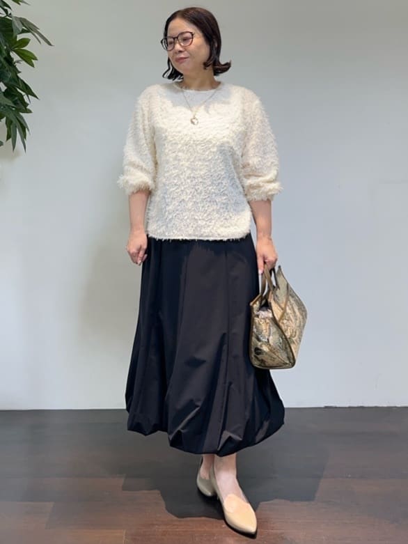 Asamiさんの「UNTITLED｜【ストレッチ素材/撥水加工】バルーンスカート」を使ったコーディネート