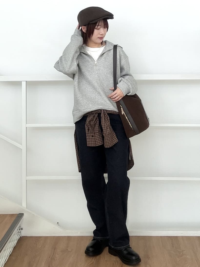 RINAさんの「OPAQUE.CLIP｜ロングロゴTシャツ【洗濯機OK】」を使ったコーディネート