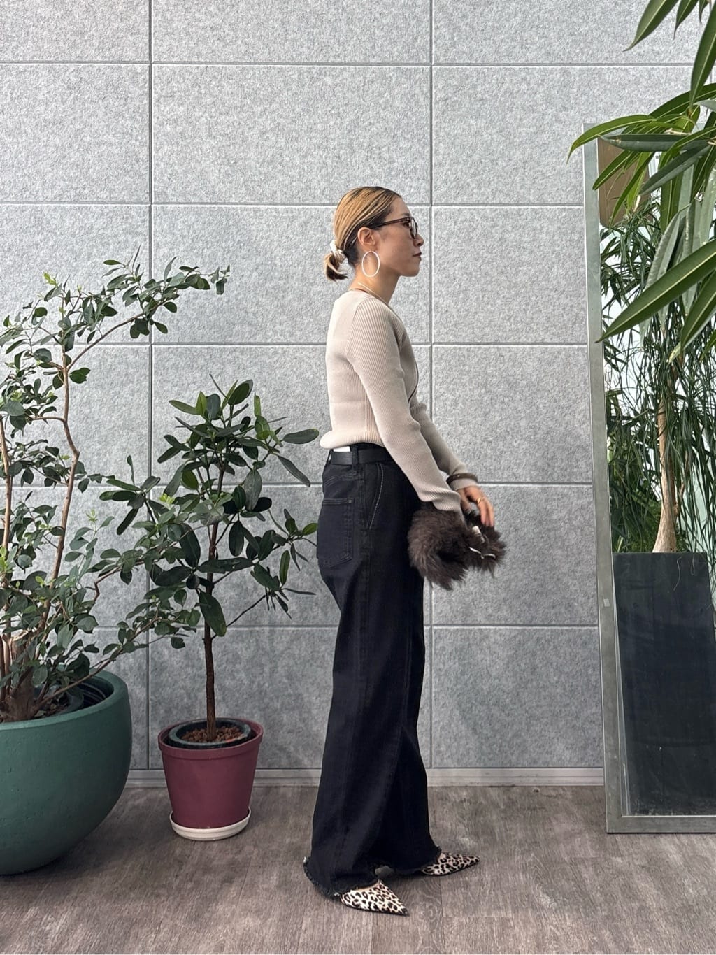 kotakiさんの「INDIVI｜センターピンタックデニム」を使ったコーディネート